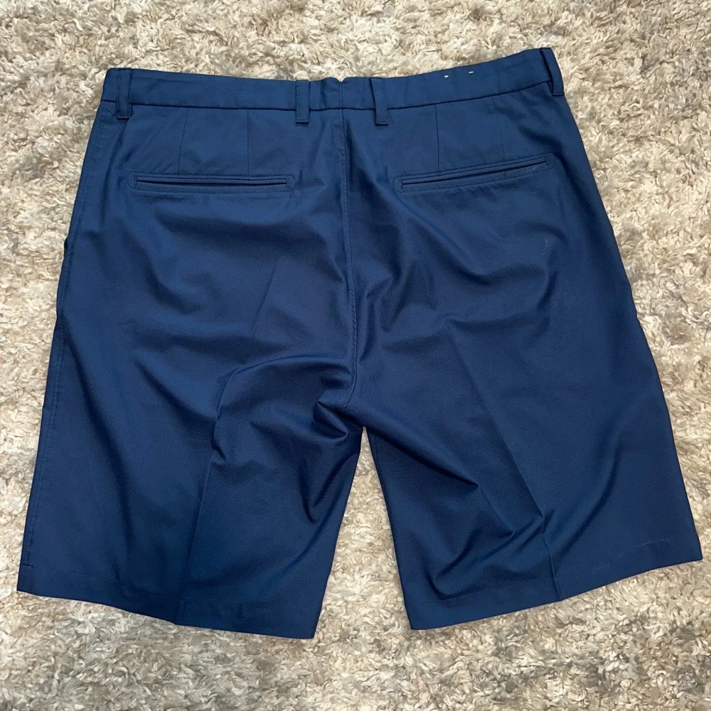 J.Lindeberg Mens Navy Blue Technical Performance Golf Shorts Size 38